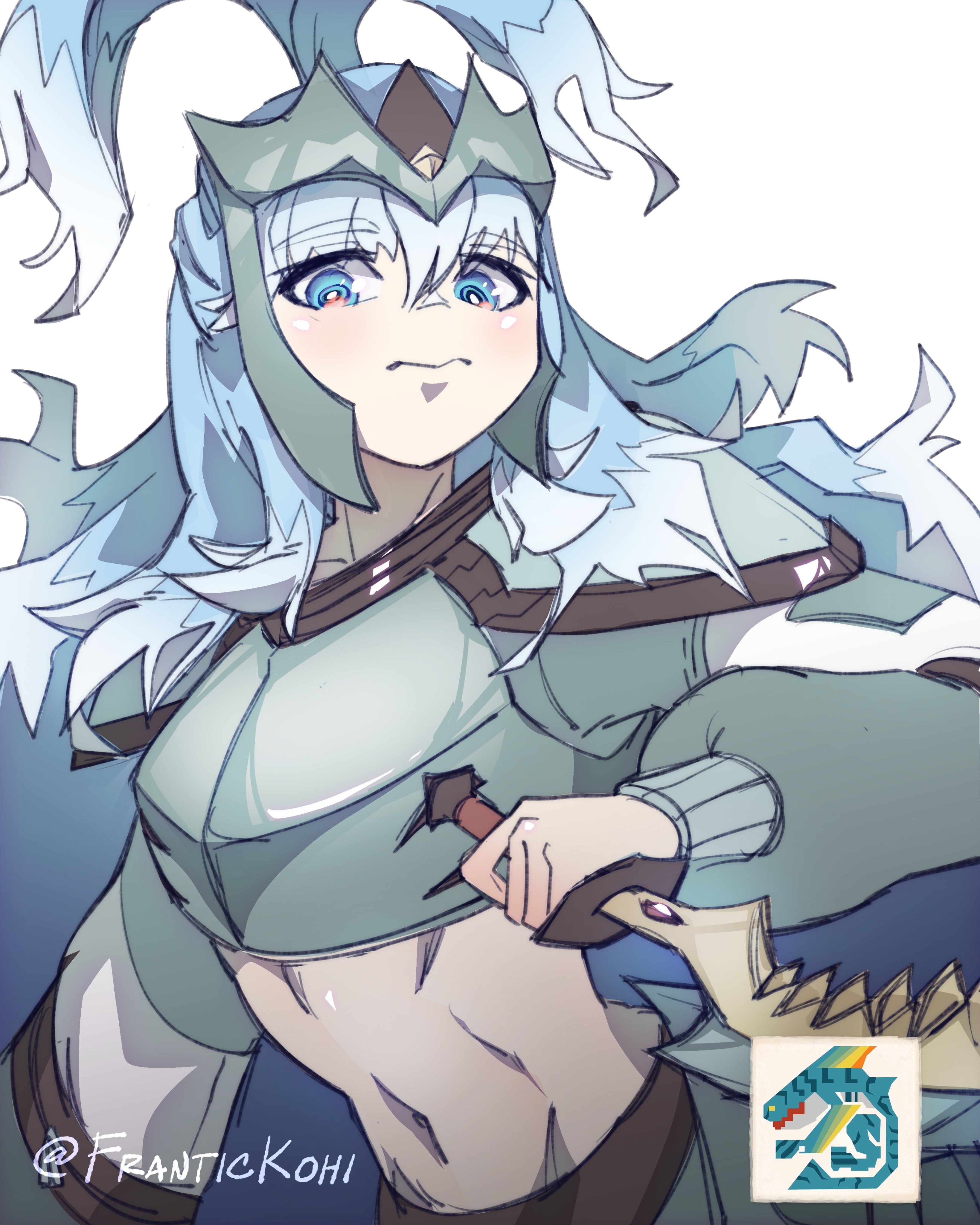 分享娘化的怪物看起来凶猛的怪物全部都爱住了