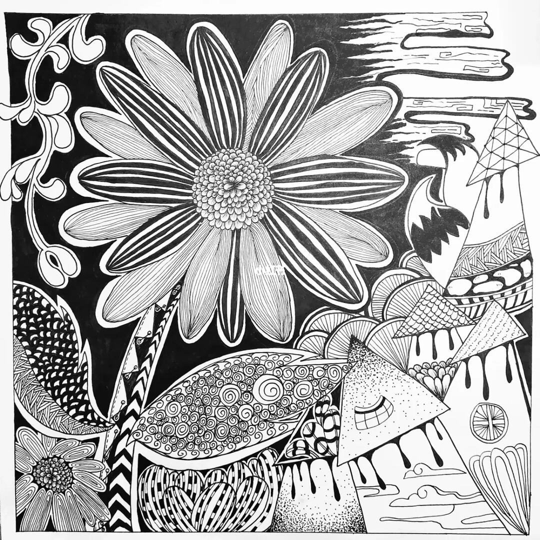 71丨黑白图案装饰作业