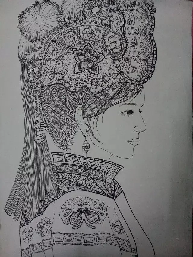 23:02:08线描少数民族f非遗 民族 纹样yyyuying该采集也在以下画板