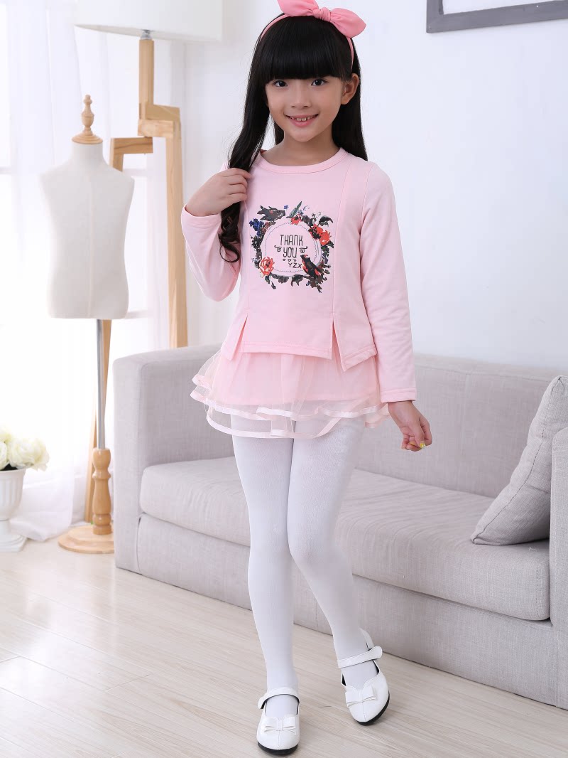 连裤袜女童舞蹈袜子白色练功打底底裤儿童春秋儿童袜子016岁