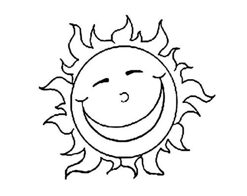 简笔画  太阳简笔画 卡通笑脸太阳简笔画图片内容包含相关风景简