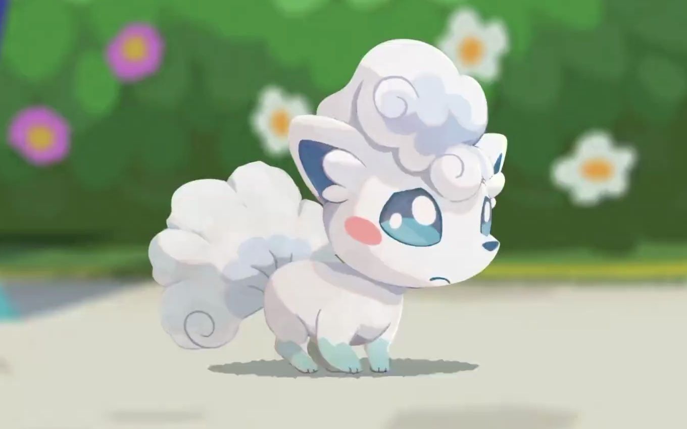 宝可梦咖啡店 ～拌拌缤纷趣～』阿罗拉六尾 白色萌物 9814