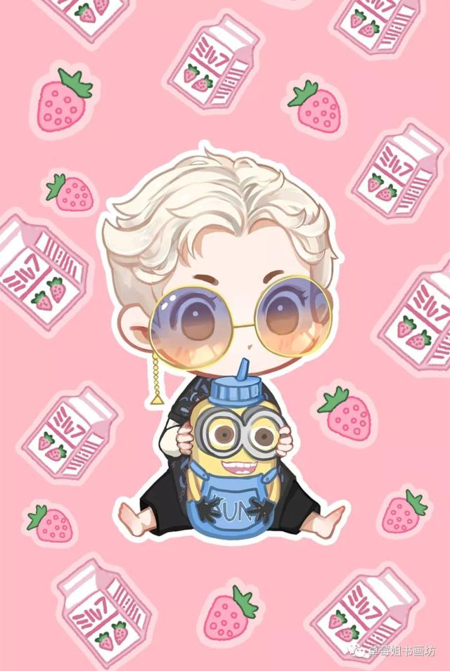 教程|动漫创意画《q版蔡徐坤》