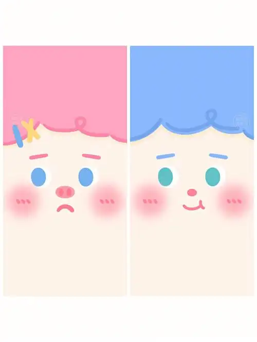 524期手机壁纸可爱男孩女孩表情图