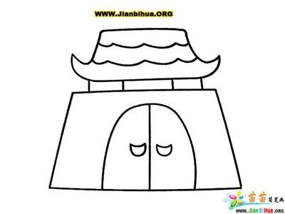 城墙简笔画图片