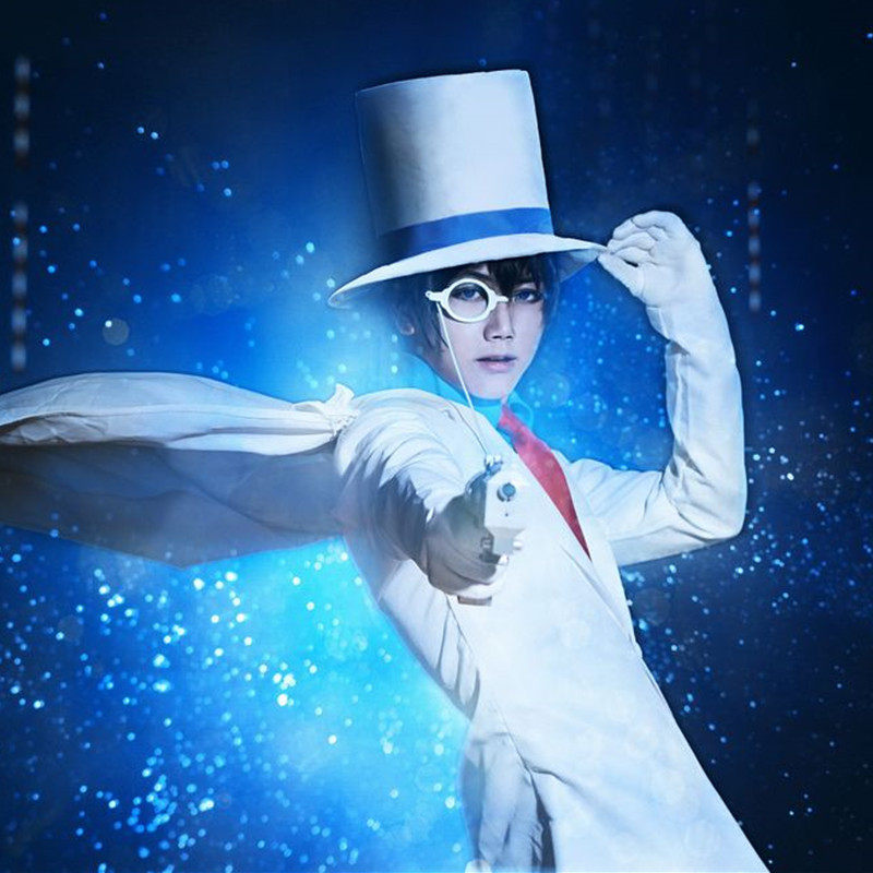 名侦探柯南魔术快斗1412黑羽快斗怪盗基德衣服 漫展派对cosplay服