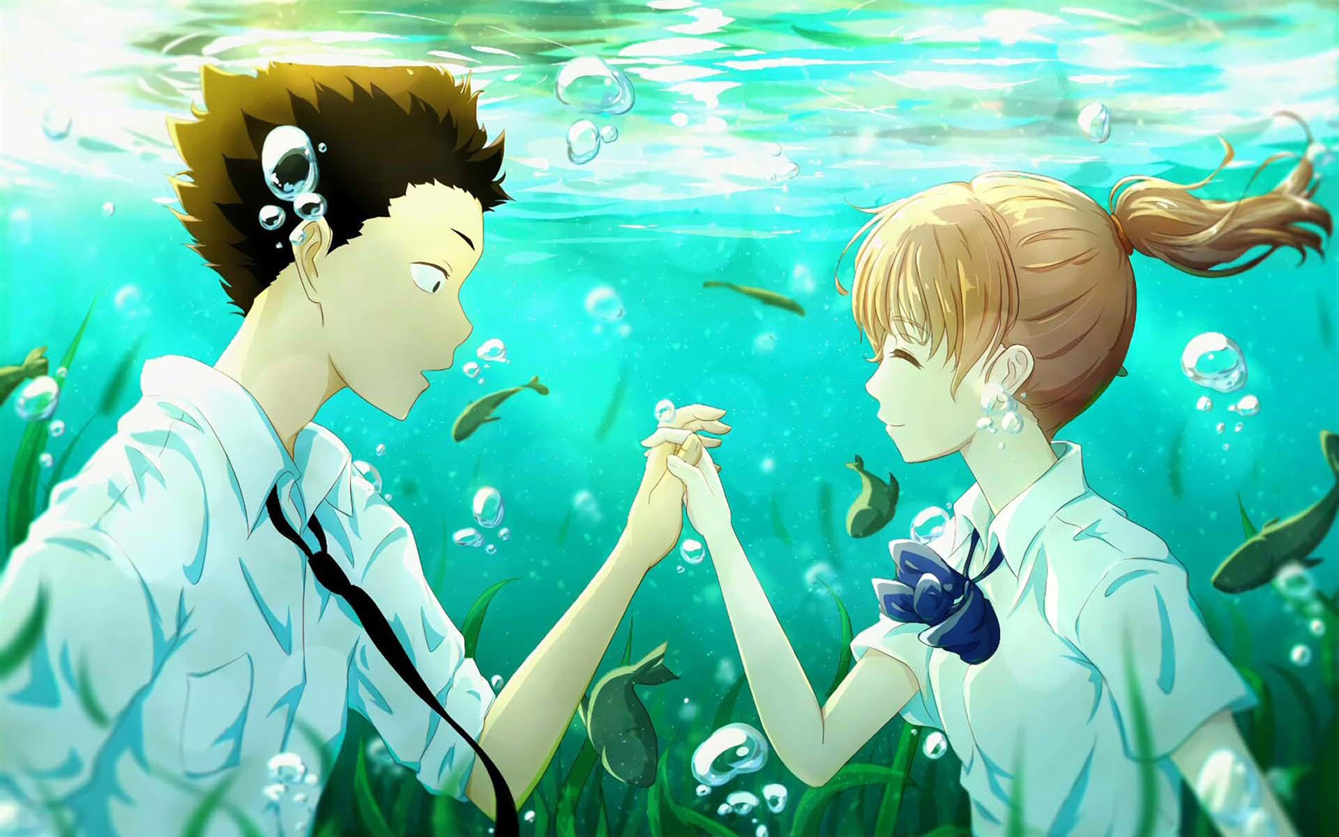 日本动漫《声之形》动漫人物图片电脑壁纸