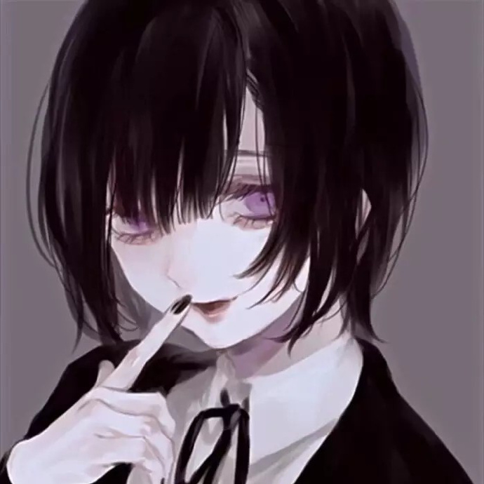 动漫女头,黑暗系,酷酷哒,超a的女生头像  #动漫#|#动漫头像