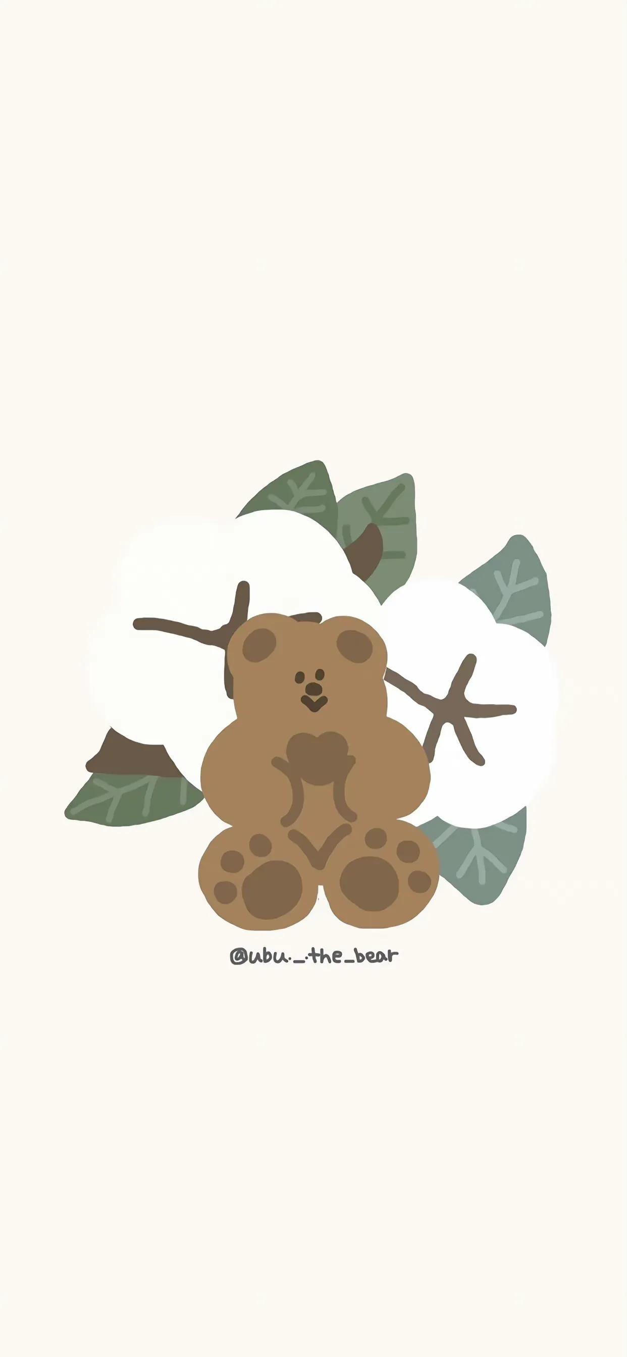 两只熊拍屁股动态壁纸(动漫可爱可爱小熊壁纸‖可爱极了)