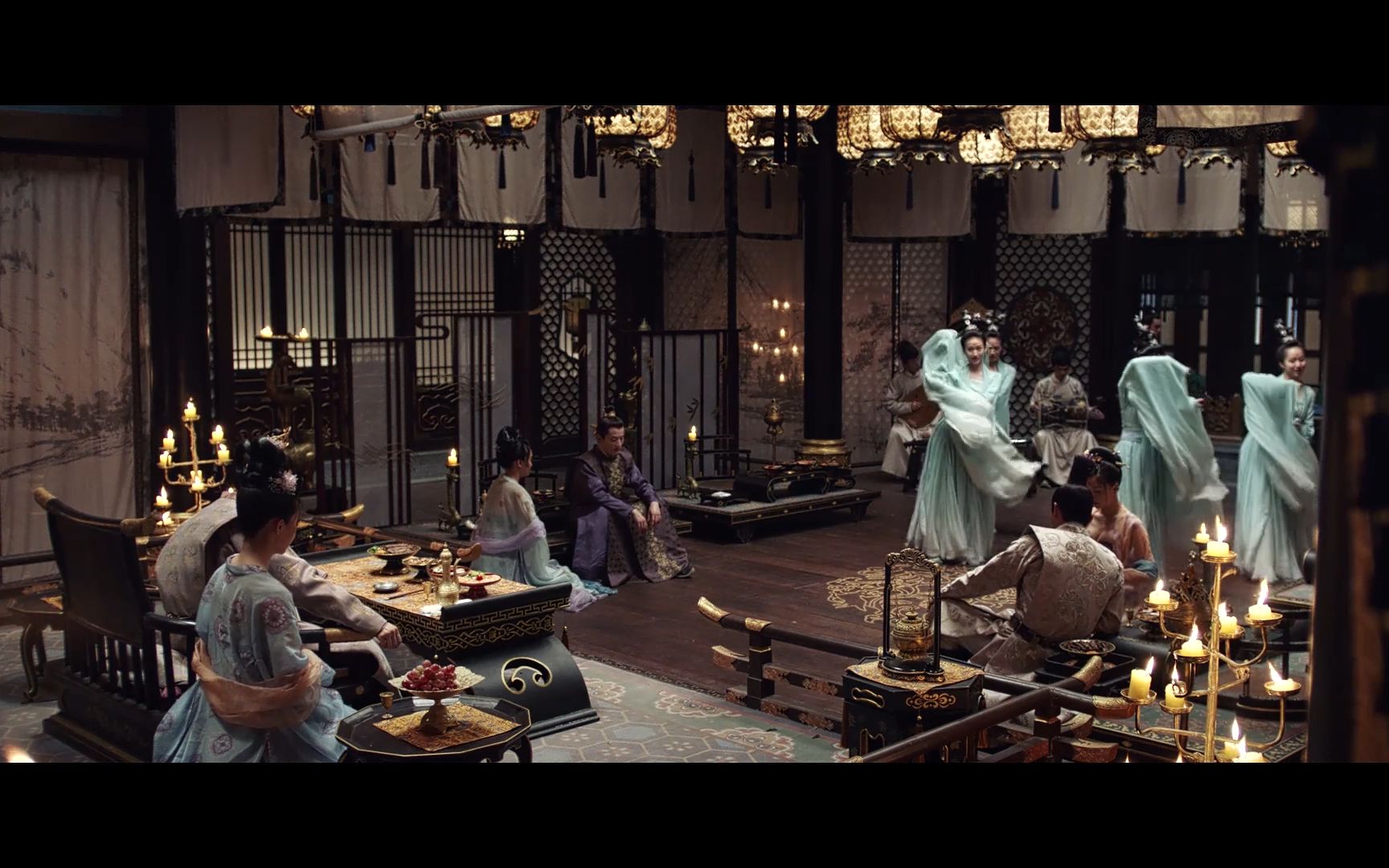 活动  【天盛长歌|空镜素材】古代灭灯 更衣 关门 宴会 药瓶 天明