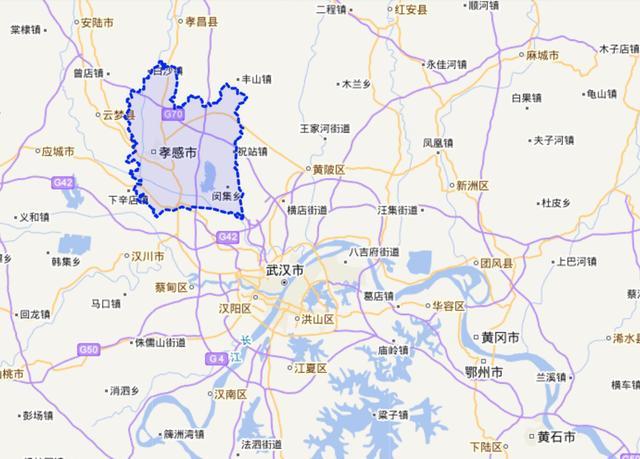 解析湖北省东部奇特的行政区划:三大地级市都是单区市,市区较小