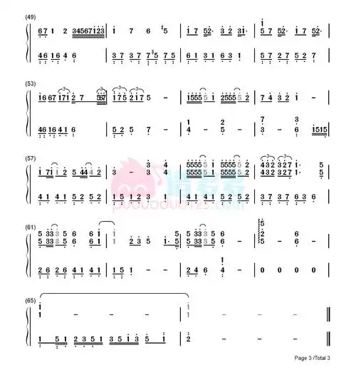 叶炫清陈雪燃意外钢琴谱