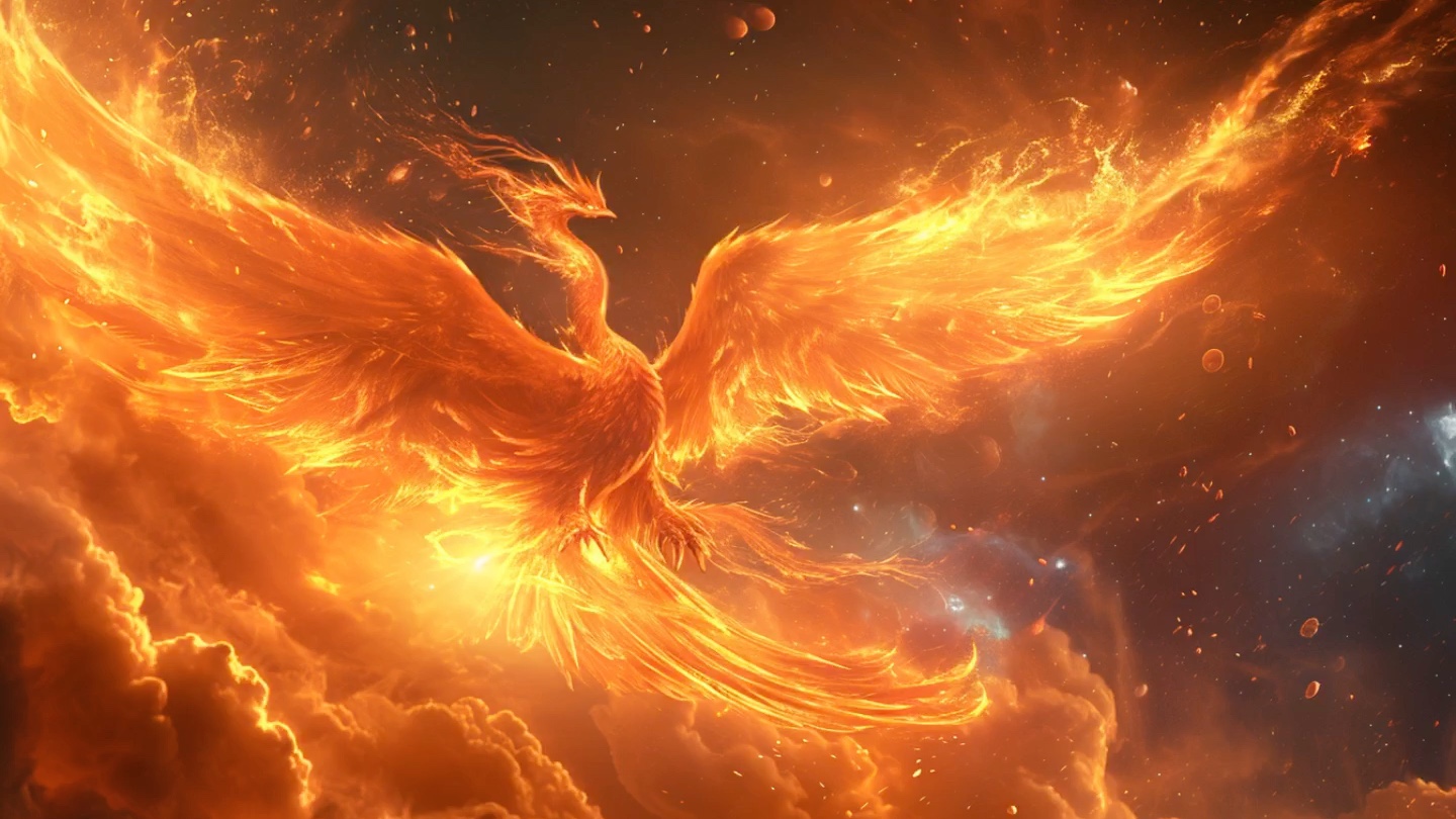【ai绘画_远古神兽】凤凰,火鸟