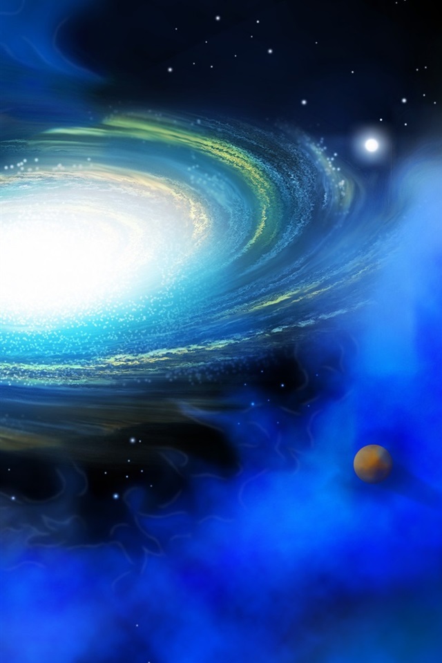 壁纸 蓝色星云的宇宙 2560x1440 qhd 高清壁纸, 图片, 照片