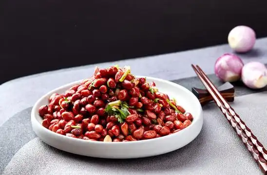 老醋花生米图片