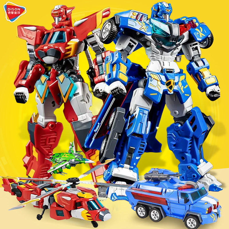 变形联盟2机器人玩具普力士超变战神汽车合体机甲男孩金刚二正版