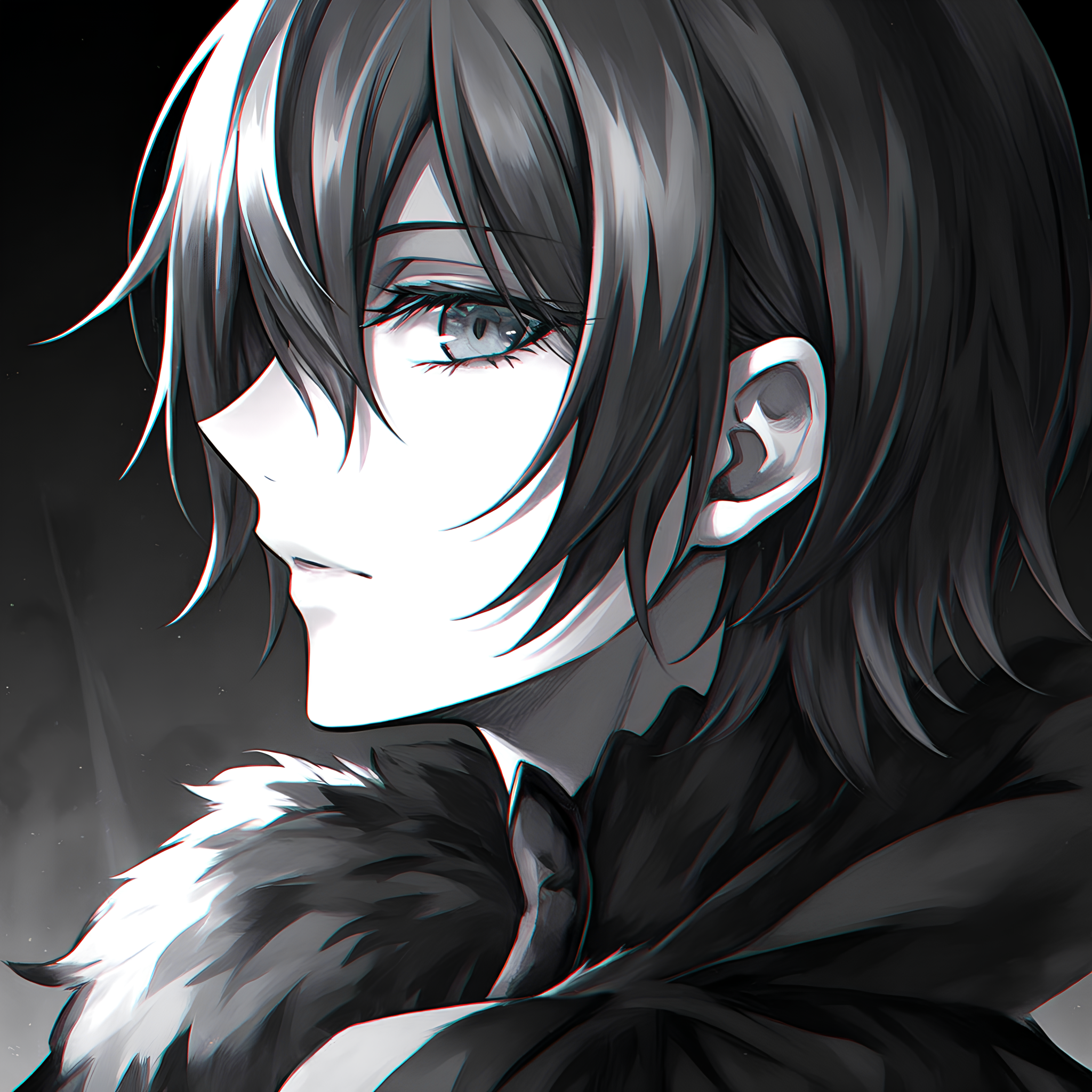 黑暗动漫风格头像🖤