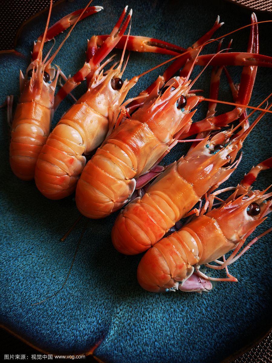新鲜的海龙虾