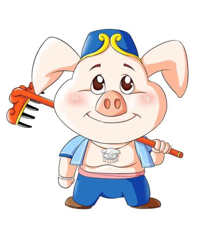 西游记猪八戒简笔画,简笔画,猪八戒,西游记,天蓬元帅,卡通,可爱,绘艺