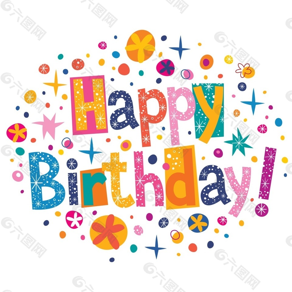 生日快乐祝福矢量素材设计元素素材免费下载(图片编号:8813548)-六
