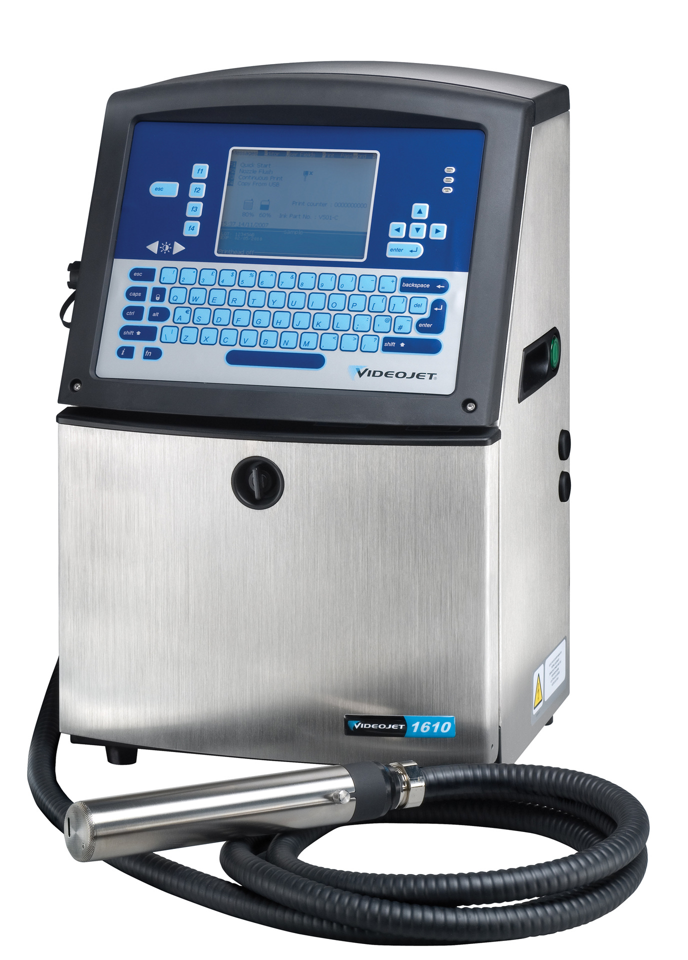 江苏video伟迪高速小字符1610食品行业包装日期条码喷码机