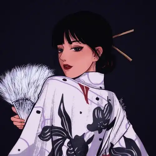 一些手绘美女头像