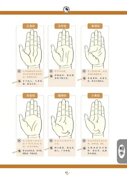 手相与面相速查!【星相命理】