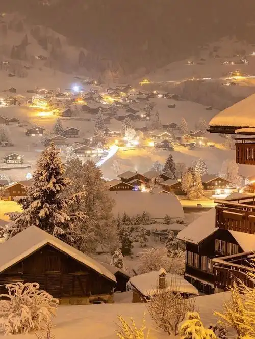 分享一组童话里的雪景给大家,浪漫童话小镇的既视感