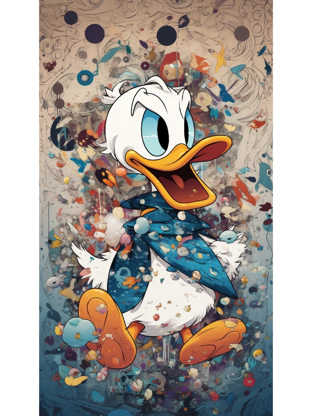 《唐老鸭》,这只鸭子有人喜欢吗?手机壁纸