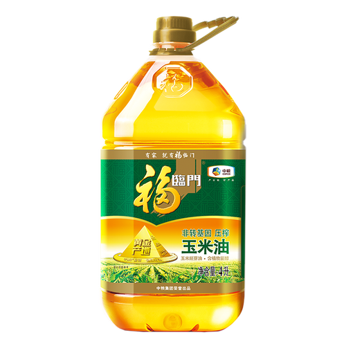 福临门中粮玉米油食用油鲜胚压榨含植物甾醇黄金产地玉米油4l