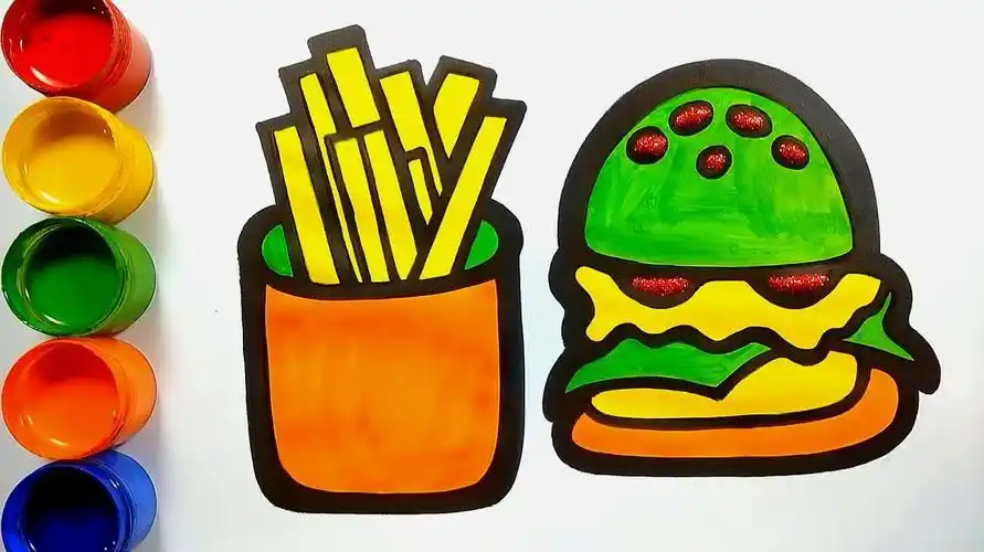 汉堡包怎么画汉堡92汉堡简笔画汉堡简笔画教你画一个美味可口的汉堡