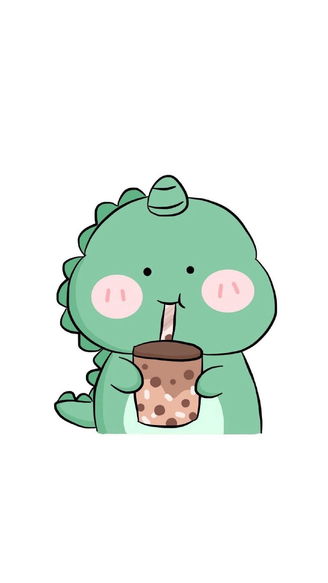 萌系可爱的小恐龙手机壁纸