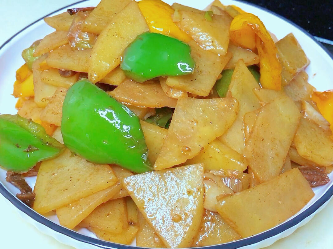 青椒炒土豆片