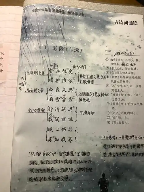 第三四课笔记古诗一二