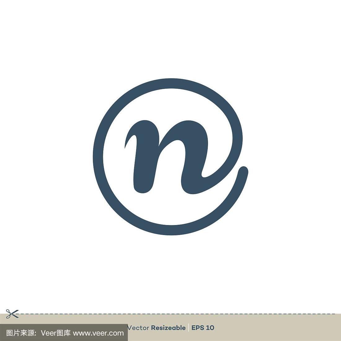 n字母矢量标志模板插图设计.向量eps 10.