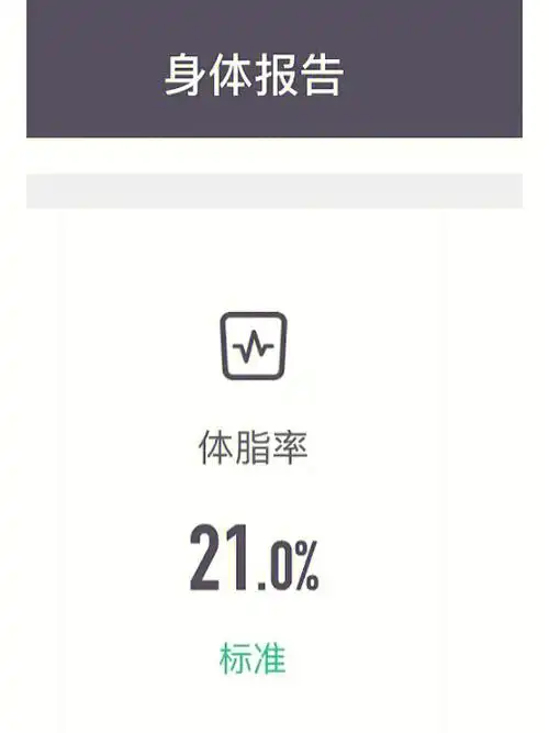 keep体脂秤说我体脂21inbody163