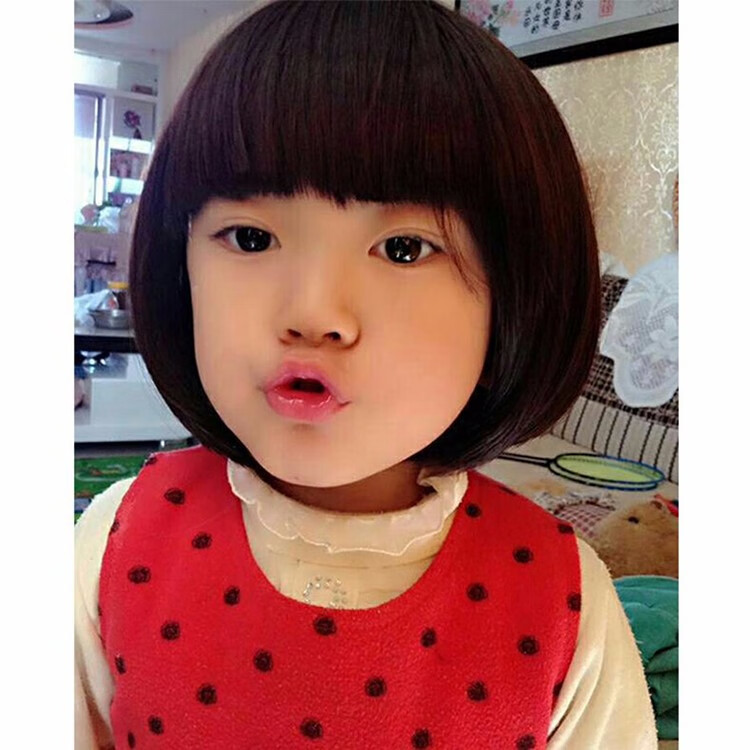 韩版儿童假发女宝宝短发女童婴儿假发小孩假发公主假发套bobo头套