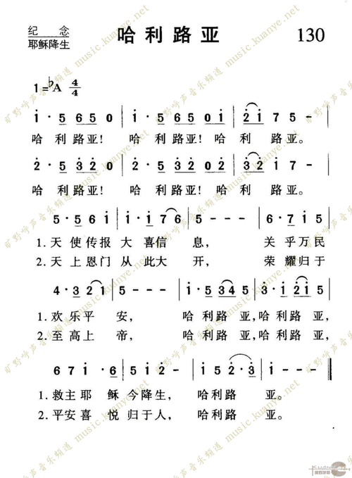 歌谱 > 130哈利路亚欢迎访问简谱网!欢迎传谱,欢迎发布原创歌曲!