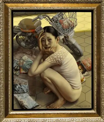 共赏刘溢的油画展