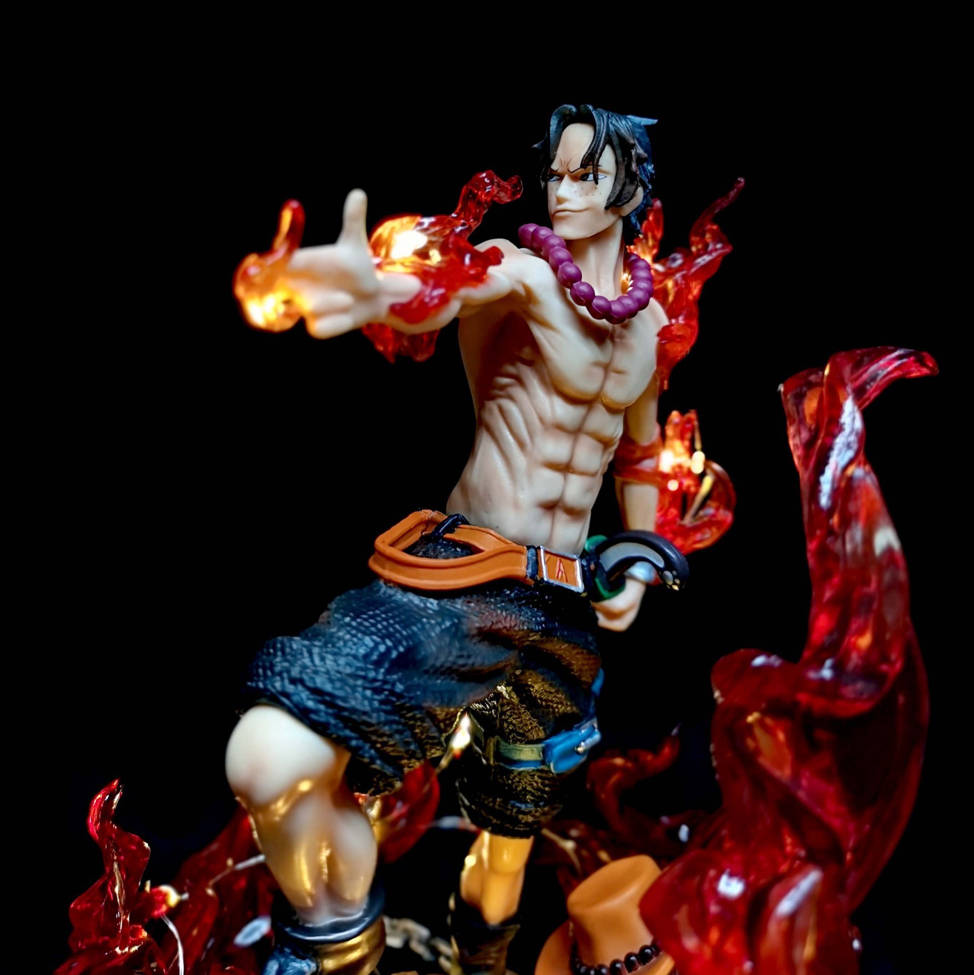 海贼gk 火枪艾斯 火拳 ace 雕像 公仔摆件盒装手办模型