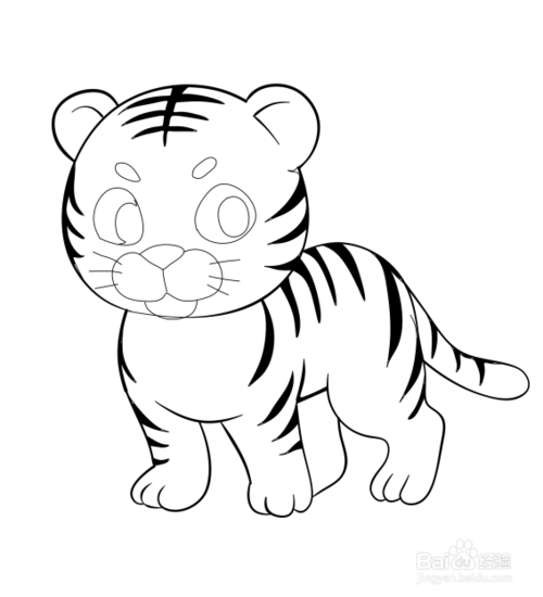 简老虎简笔画怎么画老虎简笔画怎么画卡通老虎简笔画儿童简笔画动物