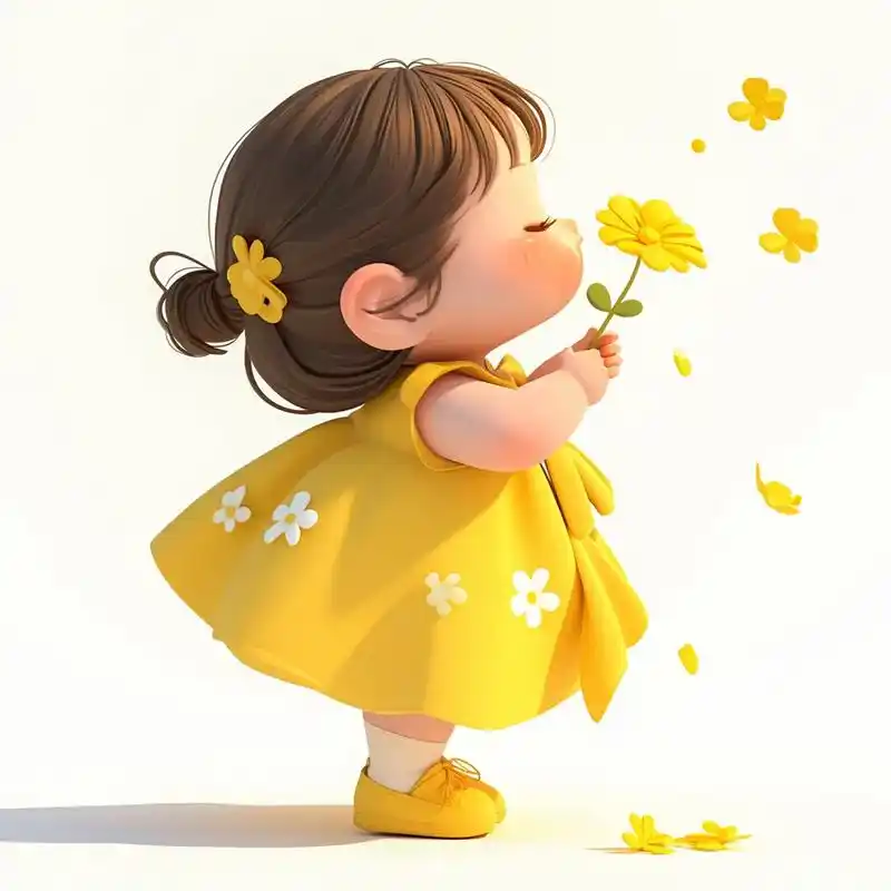 超可爱的小女孩卡通漫画头像.#萌娃头像 #q版小人也太萌了