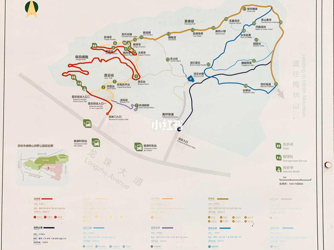 塘朗山梅林水库徒步(内有详细的路线,攻略)_徒步_梅林水库_植树节去哪