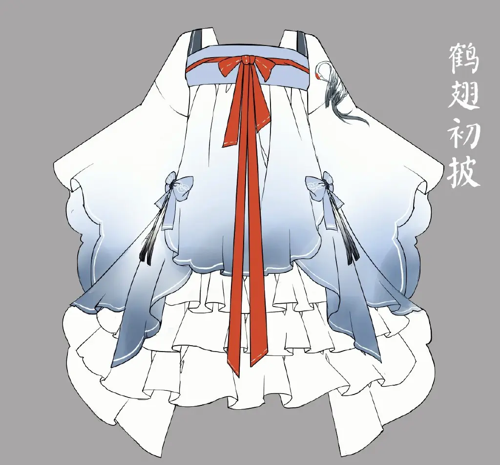 素材怎样画漫画动漫二次元古装风格女装设计