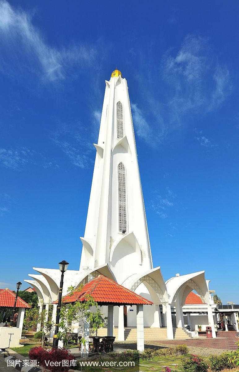 马来西亚马六甲海峡的马六甲清真寺