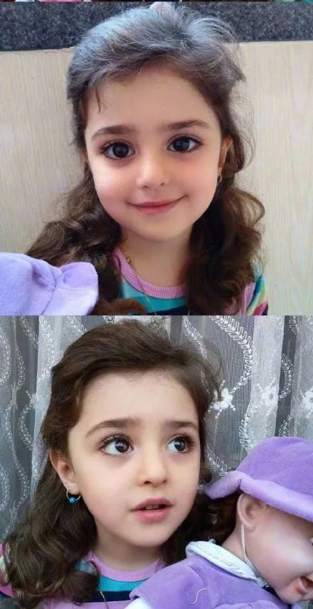 伊朗8岁女孩马蒂拥有超高颜值,美到走在路上都会有人自动献花,她被誉