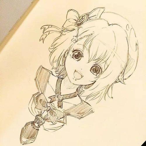 线条感十足的手稿每一个人物都生动可爱宅腐暖萌 色铅笔画动漫简笔画