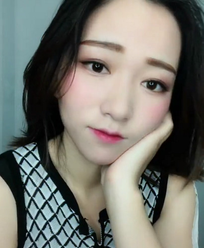 化妆,韩雪,抖音,笑容,甜美