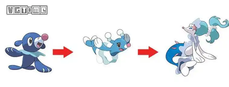 水系,球球海狮→花漾海狮→西狮海壬