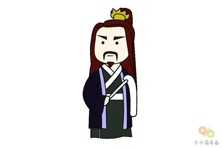 公孙胜简笔画_水浒传人物简笔画